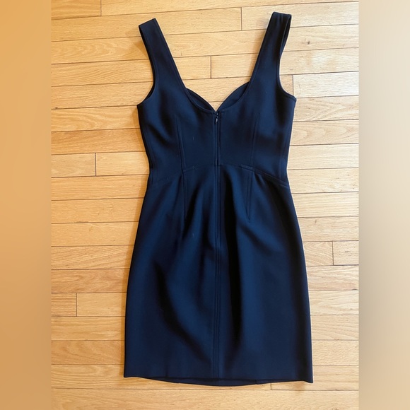 Diane Von Furstenberg Black Bodycon Dress Sweetheart Neckline - Picture 3 of 5